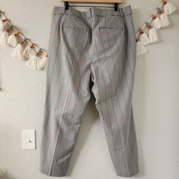 Lane Bryant Plaid Slim Pull On Trouser Pants Business Contemporary Academia 20 - Picture 2 of 11